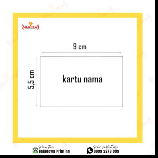 Cetak Kartu Nama Ivory 260 gr